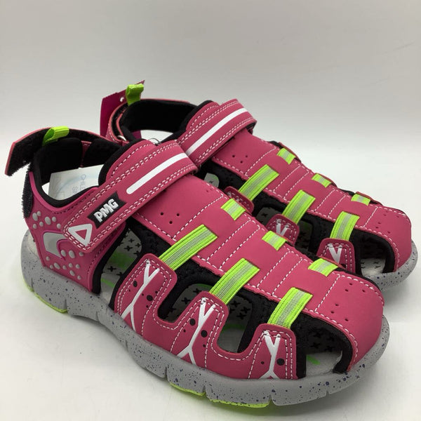 Size 1.5Y: Primigi Pink & Green Velcro Sandals NEW w/ Tag