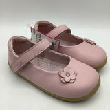 Size 6: Bobux Leather Light Pink Velcro Strap Ballet Flat NEW