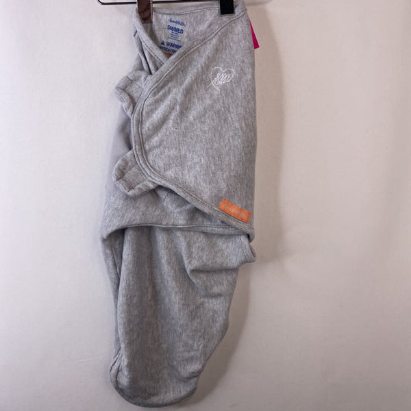 Size S-M: Swaddle Me Light Grey Swaddle Sleepsack