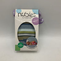 Size 0-6m: Nubies by Huggalugs Green/Teal/Blue Striped Baby Leg Warmers NEW