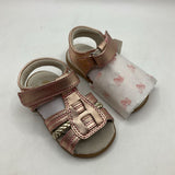 Size 5: See Kai Run Rose Gold Open Toe Velcro Sandals NEW
