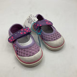 Size 4: See Kai Run Purple Water Friendly Velcro Mary Jane Shoes NEW