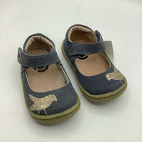 Size 5: Livie Luca Gray Seude Bird Velcro Mary Jane Shoes NEW