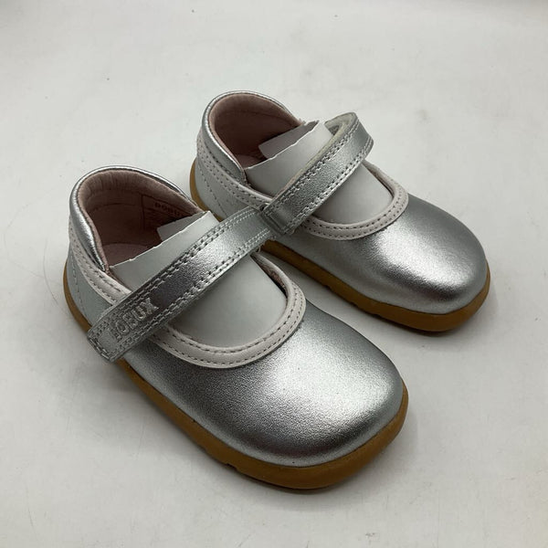 Size 4.5: Bobux Silver i-walk Mary Jane Shoes NEW