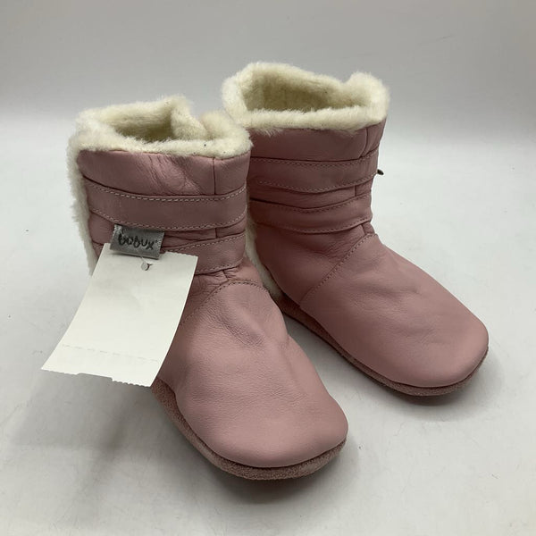 Size XL (21-27m): Bobux Pink Soft Sole Faux Fur Boots NEW