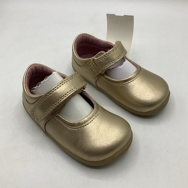 Size 4.5: Bobux Gold First Walker Mary Jane Shoes NEW