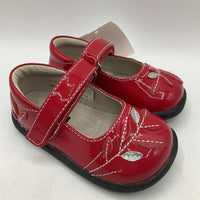 Size 5: See Kai Run Adeline, RED Patent Mary Jane Shoes NEW