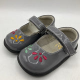 Size 4: See Kai Run Ginny, GRAY Patent Mary Jane Shoes NEW