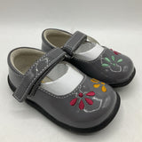 Size 5: See Kai Run Ginny, GRAY Patent Mary Jane Shoes NEW