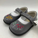 Size 5: See Kai Run Ginny, GRAY Patent Mary Jane Shoes NEW