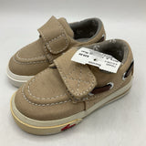 Size 4: See Kai Run Elias/KHAKI Canvas Velcro Shoes NEW