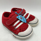 Size 4: See Kai Run RED Water Friendly Velcro Shoes NEW