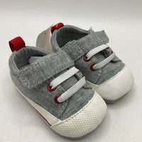 Size Sm (0-6m): See Kai Run Stevie II/GRAY Jersey Baby Shoes NEW
