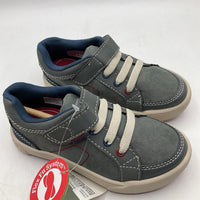 Size 9-9.5: Pediped Dani/GRAY Velcro Vegan Shoes NEW