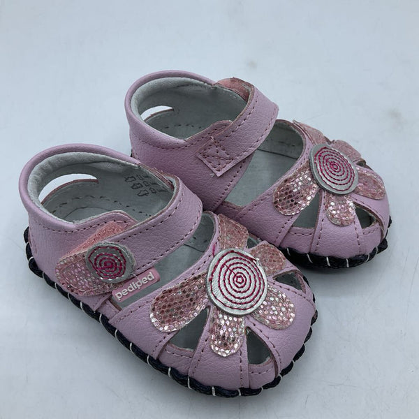 Size XS (0-6m): Pediped Daisy/ASTER PINK Mary Jane Soft-Soled Baby Shoes NEW in BOX