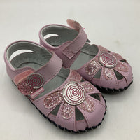 Size Lg(18-24m): Pediped Daisy/ASTER PINK Mary Jane Soft-Soled Baby Shoes NEW in BOX