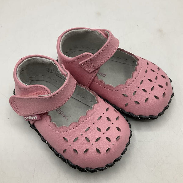 Size XS (0-6m): Pediped Katelyn/ASTOR PINK Mary Jane Soft-Soled Baby Shoes NEW in BOX