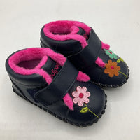 Size M (12-18m): Pediped Anyanna/FUCHSIA Soft-Soled Baby Shoes NEW in BOX
