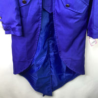 Size 8-10: Royal Blue Button-up Long Tail Coat Costume