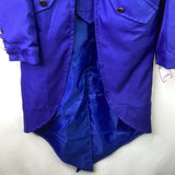 Size 8-10: Royal Blue Button-up Long Tail Coat Costume
