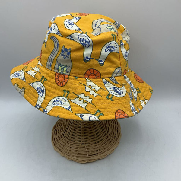 0-3m: Patagonia Yellow Seagulls & Beavers Sun Hat