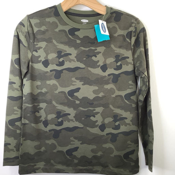 Size 10-12: Old Navy Green Camo Long Sleeve T NEW w/ Tag