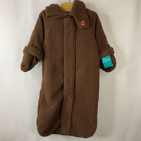 Size 12-24m: Baby Grogu Brown Green Hood Fleece Long Sleeve Costume