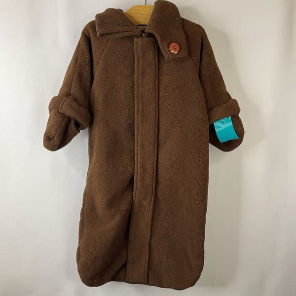 Size 12-24m: Baby Grogu Brown Green Hood Fleece Long Sleeve Costume