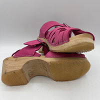 Size 3.5Y (35): Torpatoffeln DUSTY ROSE Strappy Clogs- NEW