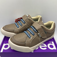 Size 12.5-13: Pediped Dani/TAUPE Velcro Vegan Shoes NEW