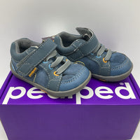 Size 4-4.5:Pediped Dani NAVY Velcro Shoes NEW