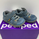 Size 4-4.5:Pediped Dani NAVY Velcro Shoes NEW