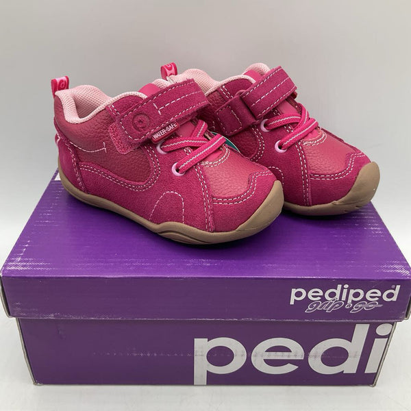 Size 5.5: Pediped Grip-n-Go Jasper/FUCSHIA Velcro Shoes NEW