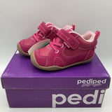 Size 5.5: Pediped Grip-n-Go Jasper/FUCSHIA Velcro Shoes NEW