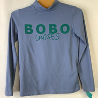 Size 4-5: Bobo Choses Light Blue Turtle Neck Long Sleeve T