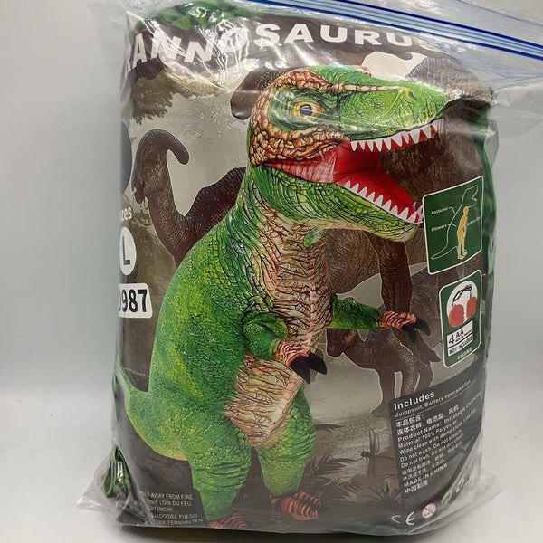 Size 14-16: Green T-Rex Inflatable Costume