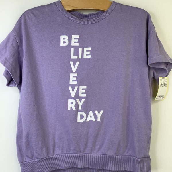 Size 4-5: Zara Lavender 'Believe Everyday' T-Shirt