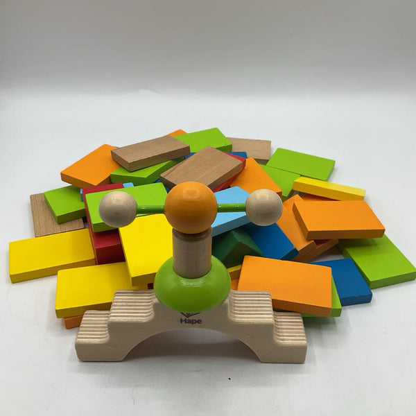 Bag of Assorted Hape Colorful Wooden Blocks