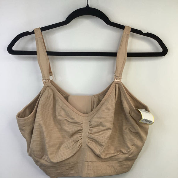 Size L: Kindred Bravely Super Busty Tan Nursing Bra