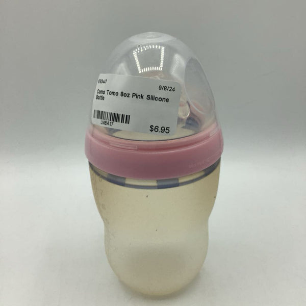 Como Tomo 8oz Pink Silicone Bottle