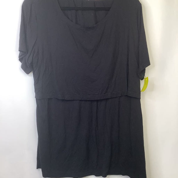 Size XL: Small Show Black Nursing T-Shirt