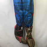 Size 4-6: Marvel Captain America Blue/Red/White 1pc Costume