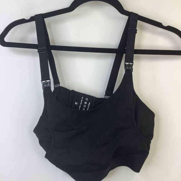 Size S: Black Nursing Bra