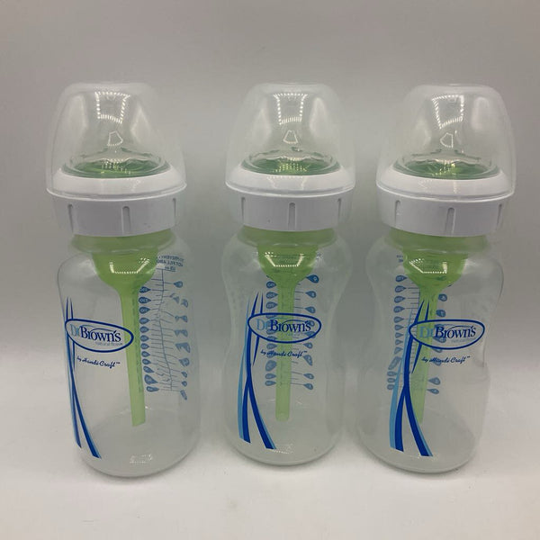 Dr.Browns 3pc Plastic 9oz Bottles