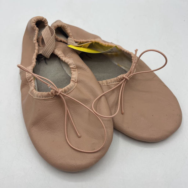 Size 2.5Y: ABA Pink Leather Ballet Slippers