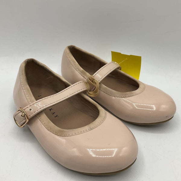 Size 6: Jamie Kay Light Pink Buckle Strap Flats