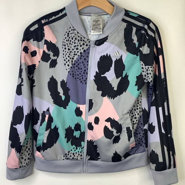 Size 16: Adidas All Over Print Zip-Up Coat