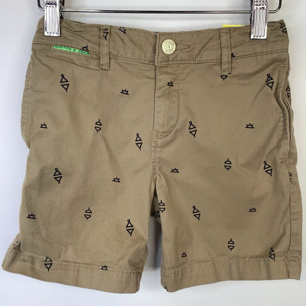 Size 6: Scotch & Soda Tan Black Design Shorts