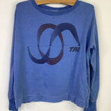 Size 4: The Animal Observatory Blue Line Design Long Sleeve T