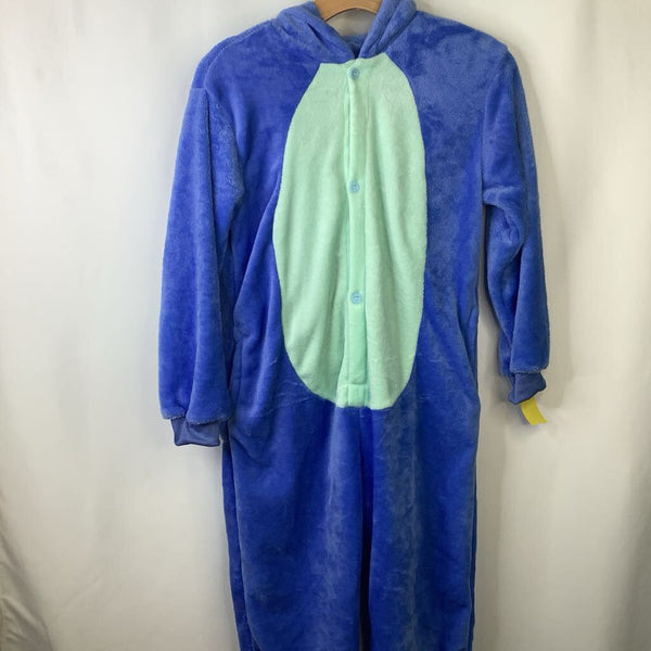 Size 7-8: Blue Cozy Stich Hooded 1pc Onesie Costume
